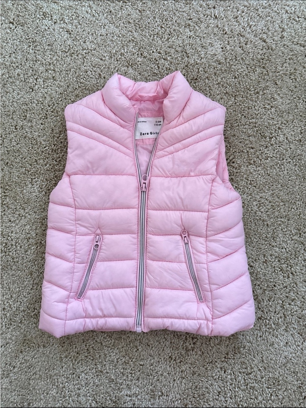 Kids Pink Quilted Jacket
